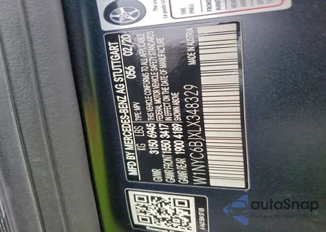 2020 Mercedes-Benz G 550 z USA, uszkodzony, nr VIN W1NYC6BJXLX348329